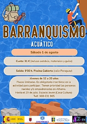 VERANO JOVEN: BARRANQUISMO ACUÁTICO