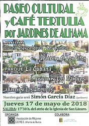 PASEO CULTURAL Y CAFÉ TERTULIA POR JARDINES DE ALHAMA