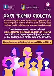 8M, DIA INTERNACIONAL DE LA MUJER: Entrega del XXVI Galardón Violeta 2022