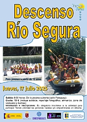VERANO JOVEN 2025: DESCENSO DEL RÍO SEGURA. De Blanca a Cieza.