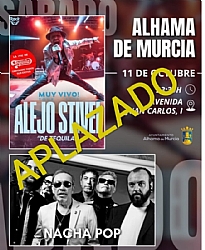 APLAZADO--> FERIA 2025: Conciertos de Feria de NACHA POP y ALEJO STIVEL