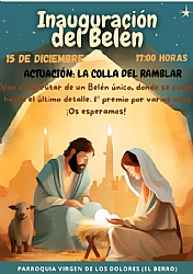 CHRISTMAS 2024 IN EL BERRO: INAUGURATION OF THE NATIVITY SCENE OF THE VIRGEN DE LOS DOLORES CHURCH