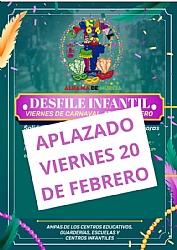ATENCIÓN, APLAZADO --> CARNAVAL 2026: DESFILE INFANTIL