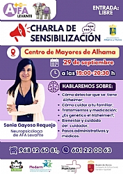 CHARLA SENSIBILIZACIÓN ALZHÉIMER