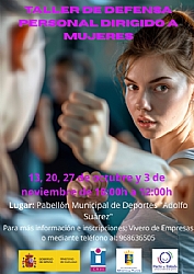 Inicio del TALLER DE DEFENSA PERSONAL DIRIGIDO A  MUJERES