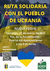 APLAZADA ===> RUTA SOLIDARIA CON EL PUEBLO DE UCRANIA / NUEVA FECHA EL 27/03/2022