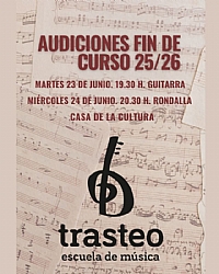 AUDICIONES FIN DE CURSO ESCUELA DE MÚSICA TRASTEO