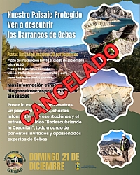 ATTENTION, CANCELLED--> VEN A DESCRUBRIR LOS BARRANCOS DE GEBAS 