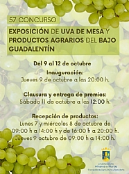 FERIA 2025: Entrega de premios y clausura del Concurso-Exposición de Uva de Mesa y Productos Agrarios del Bajo Guadalentín