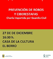 TALK IN EL BERRO: Prevention of Theft and Cyber-Scams