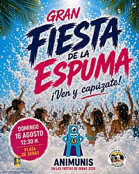 FIESTAS DE GEBAS 2026: GRAN FIESTA DE LA ESPUMA