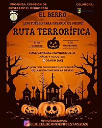 HALLOWEEN EN EL BERRO: RUTA TERRORÍFICA