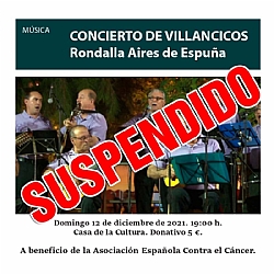 SUSPENDIDO ======> CONCIERTO DE VILLANCICOS DE LA RONDALLA AIRES DE ESPUÑA