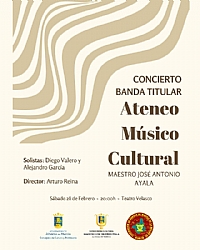 CONCIERTO: BANDA TITULAR DEL ATENEO MÚSICO CULTURAL 