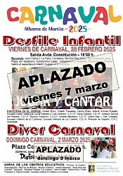 ¡¡ATENCIÓN APLAZADO!! CARNAVAL 2025: 