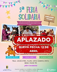 ATENCIÓN, APLAZADO --> 5ª FERIA SOLIDARIA DE LA FUNDACIÓN CAVALLI