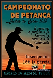 FIESTAS DE GEBAS 2025: Campeonato de PETANCA